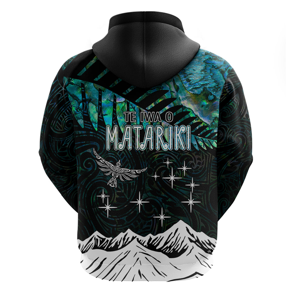 Personalised Maori New Year Hoodie Matariki Mix Paua Shell - Wonder Print Shop