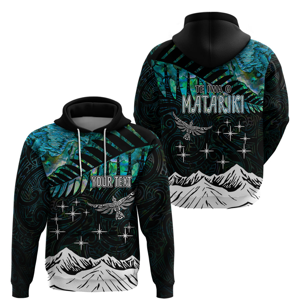 Personalised Maori New Year Hoodie Matariki Mix Paua Shell - Wonder Print Shop