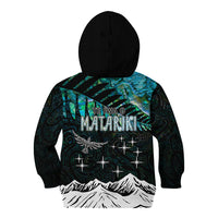 Personalised Maori New Year Kid Hoodie Matariki Mix Paua Shell - Wonder Print Shop