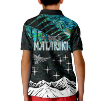 Personalised Maori New Year Kid Polo Shirt Matariki Mix Paua Shell - Wonder Print Shop