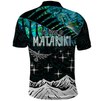 Personalised Maori New Year Polo Shirt Matariki Mix Paua Shell - Wonder Print Shop