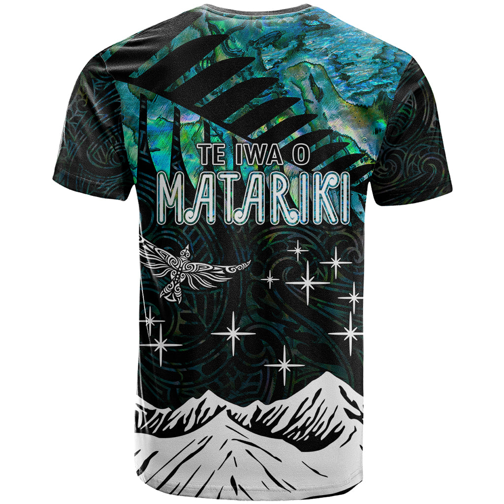Personalised Maori New Year T Shirt Matariki Mix Paua Shell - Wonder Print Shop