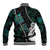 Personalised New Zealand Baseball Jacket Paua Shell Maori Manaia with Silver Ferns LT7 - Wonder Print Shop