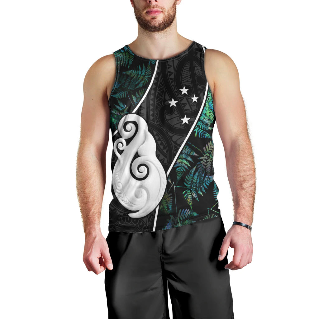 peronsalised-new-zealand-men-tank-top-paua-shell-maori-manaia-with-silver-ferns