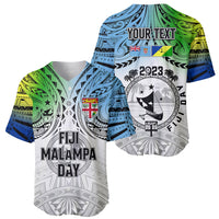 Personalised Malampa Fiji Day Baseball Jersey Gradient Style LT7 - Wonder Print Shop