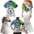 Personalised Malampa Fiji Day Family Matching Mermaid Dress and Hawaiian Shirt Gradient Style LT7 - Wonder Print Shop