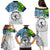 Personalised Malampa Fiji Day Family Matching Puletasi Dress and Hawaiian Shirt Gradient Style - Wonder Print Shop