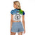 Personalised Malampa Fiji Day Raglan Cropped T Shirt Gradient Style - Wonder Print Shop