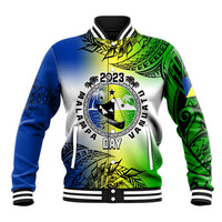 Personalised Malampa Day Baseball Jacket Malampa Emblem Gradient Style LT7 - Wonder Print Shop