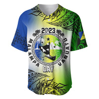 Personalised Malampa Day Baseball Jersey Malampa Emblem Gradient Style LT7 - Wonder Print Shop