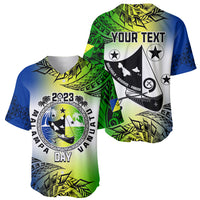 Personalised Malampa Day Baseball Jersey Malampa Emblem Gradient Style LT7 - Wonder Print Shop