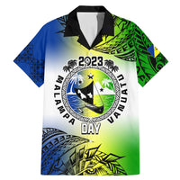 Personalised Malampa Day Family Matching Mermaid Dress and Hawaiian Shirt Malampa Emblem Gradient Style LT7 - Wonder Print Shop