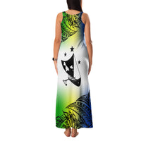 Personalised Malampa Day Family Matching Tank Maxi Dress and Hawaiian Shirt Malampa Emblem Gradient Style - Wonder Print Shop