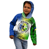 Personalised Malampa Day Kid Hoodie Malampa Emblem Gradient Style - Wonder Print Shop