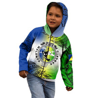 Personalised Malampa Day Kid Hoodie Malampa Emblem Gradient Style - Wonder Print Shop