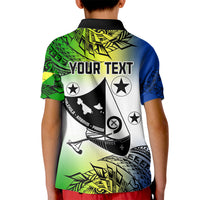 Personalised Malampa Day Kid Polo Shirt Malampa Emblem Gradient Style - Wonder Print Shop