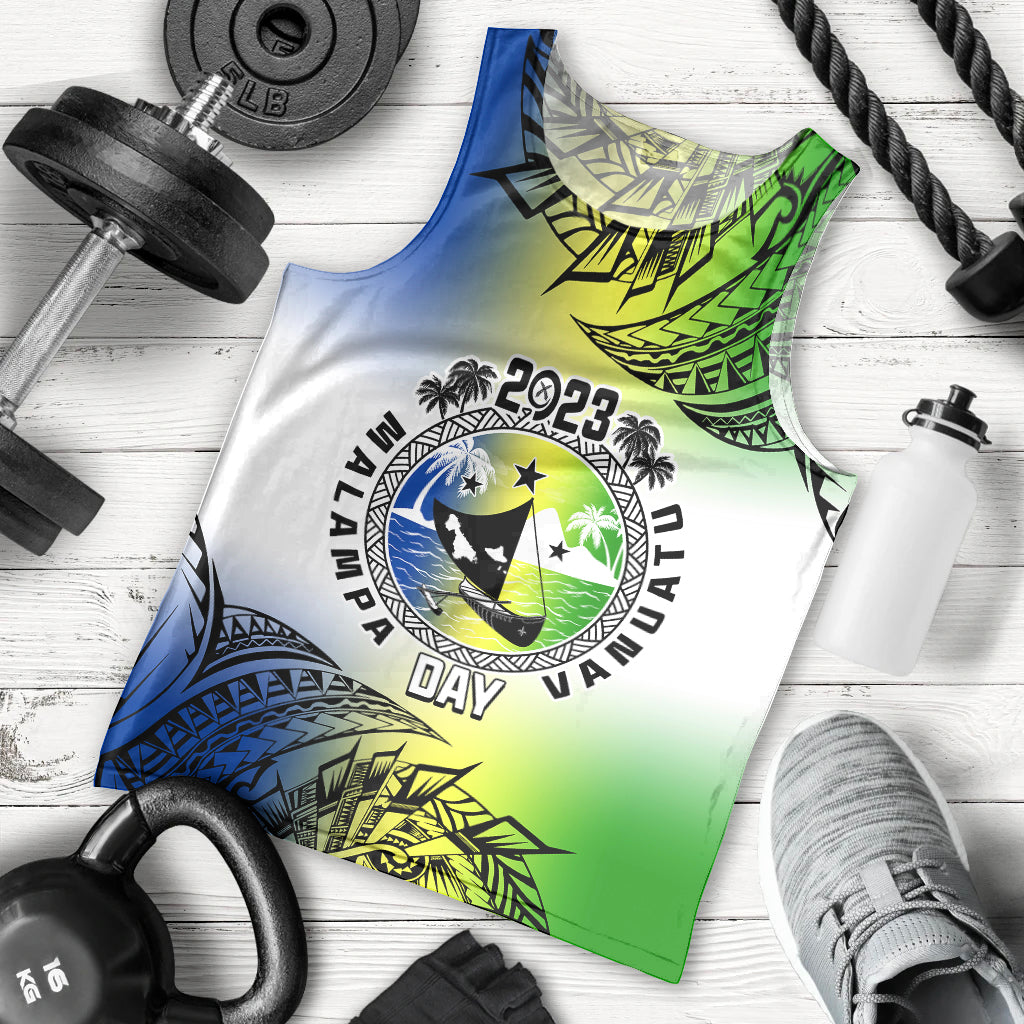 Personalised Malampa Day Men Tank Top Malampa Emblem Gradient Style - Wonder Print Shop