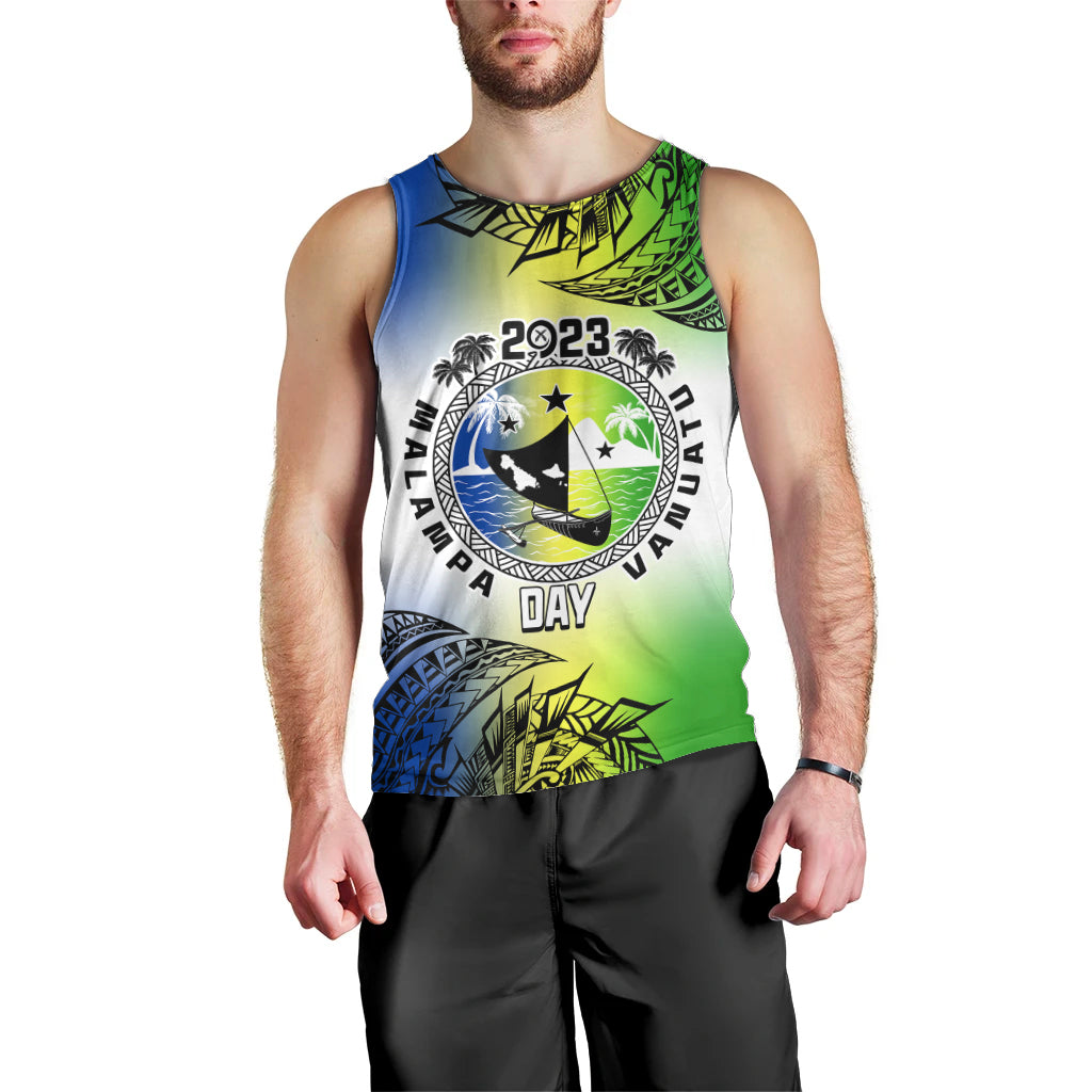 Personalised Malampa Day Men Tank Top Malampa Emblem Gradient Style - Wonder Print Shop