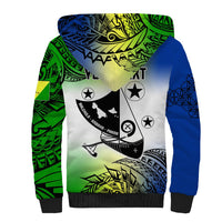 Personalised Malampa Day Sherpa Hoodie Malampa Emblem Gradient Style - Wonder Print Shop