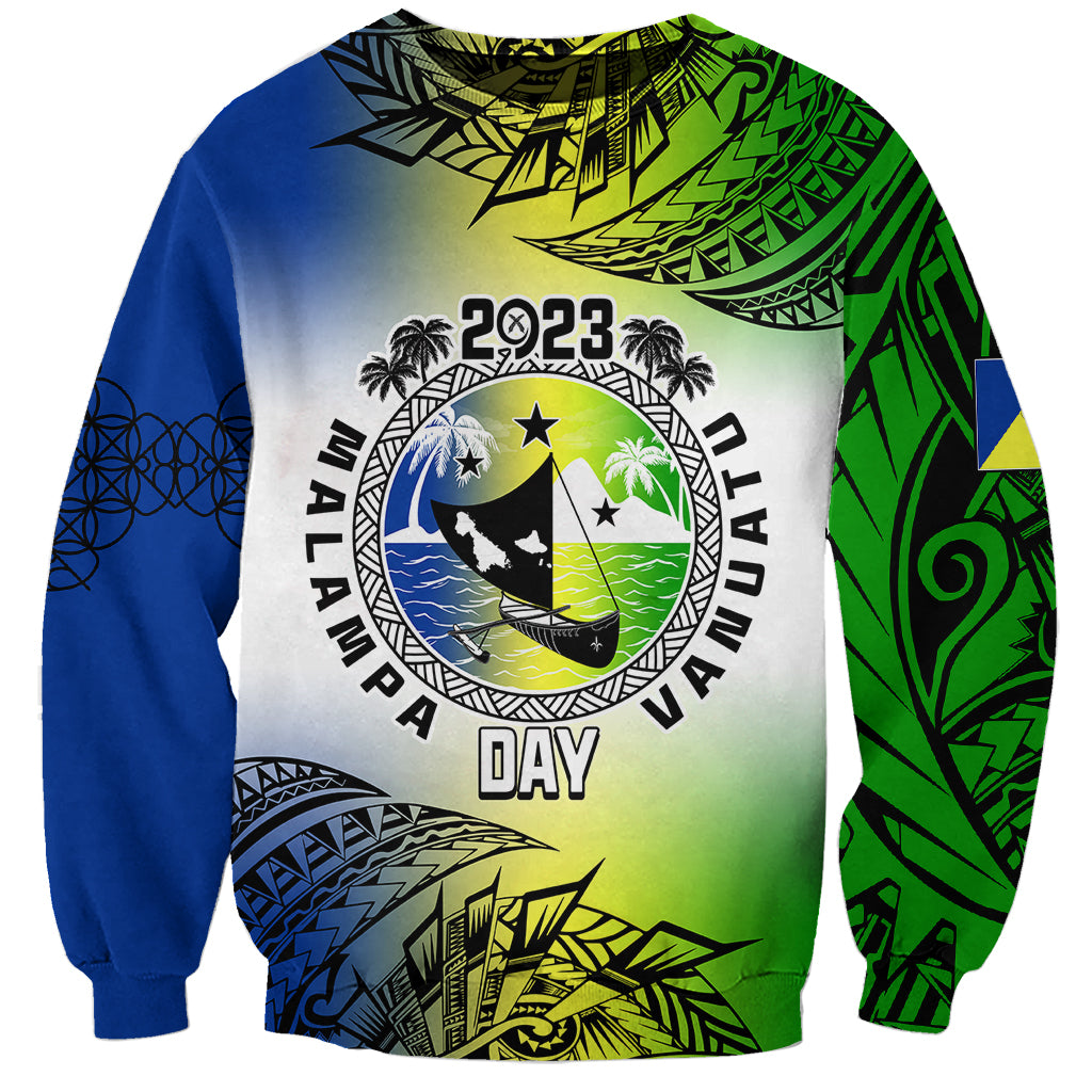 Personalised Malampa Day Sweatshirt Malampa Emblem Gradient Style - Wonder Print Shop