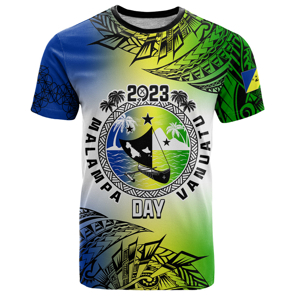 Personalised Malampa Day T Shirt Malampa Emblem Gradient Style - Wonder Print Shop