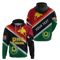 Personalised Penama and Papua New Guinea Day Hoodie Emblem Mix Style - Wonder Print Shop