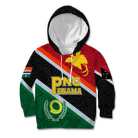 Personalised Penama and Papua New Guinea Day Kid Hoodie Emblem Mix Style - Wonder Print Shop