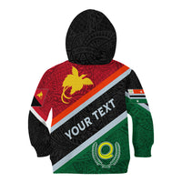 Personalised Penama and Papua New Guinea Day Kid Hoodie Emblem Mix Style - Wonder Print Shop