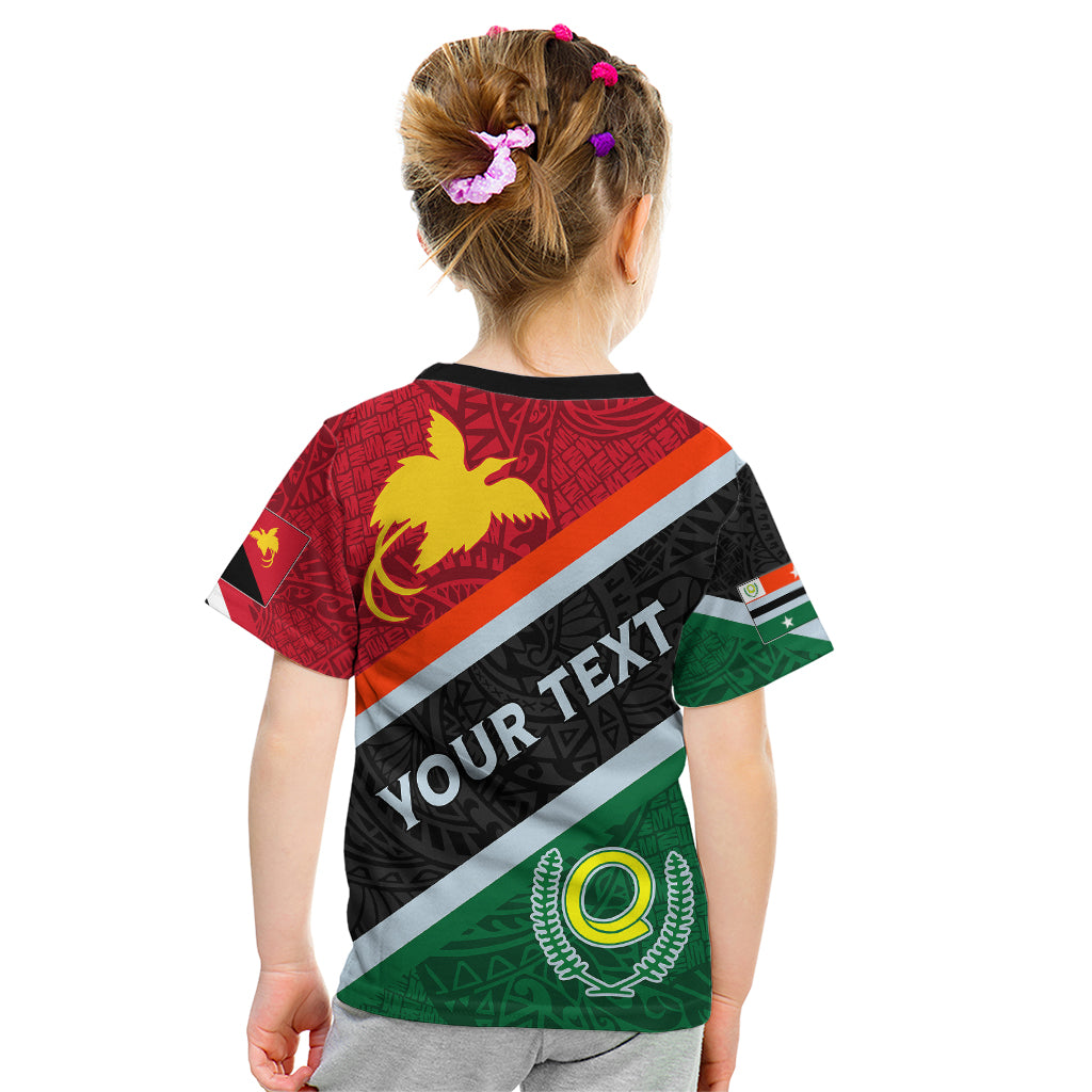 Personalised Penama and Papua New Guinea Day Kid T Shirt Emblem Mix Style - Wonder Print Shop