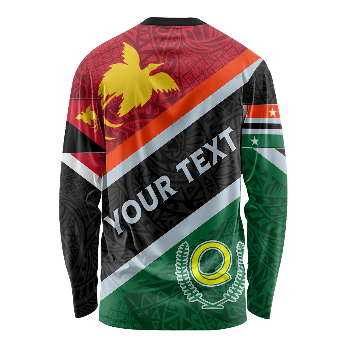 Personalised Penama and Papua New Guinea Day Long Sleeve Shirt Emblem Mix Style - Wonder Print Shop