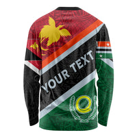 Personalised Penama and Papua New Guinea Day Long Sleeve Shirt Emblem Mix Style - Wonder Print Shop