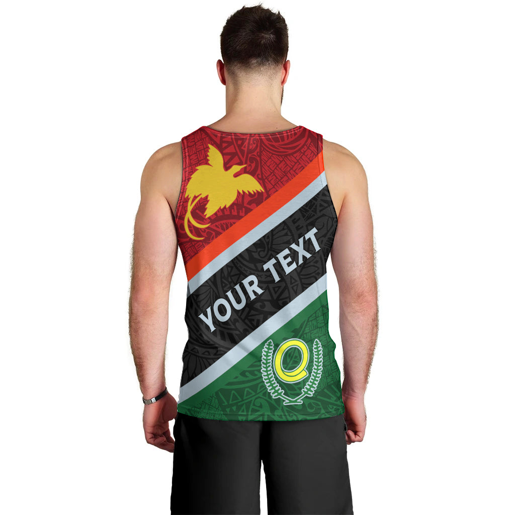 Personalised Penama and Papua New Guinea Day Men Tank Top Emblem Mix Style - Wonder Print Shop