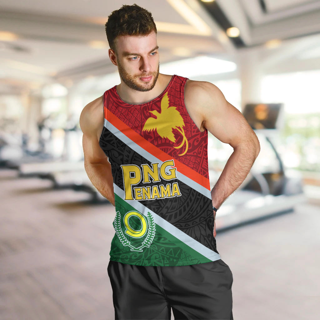 Personalised Penama and Papua New Guinea Day Men Tank Top Emblem Mix Style - Wonder Print Shop