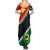 Personalised Penama and Papua New Guinea Day Summer Maxi Dress Emblem Mix Style - Wonder Print Shop