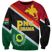 Personalised Penama and Papua New Guinea Day Sweatshirt Emblem Mix Style - Wonder Print Shop