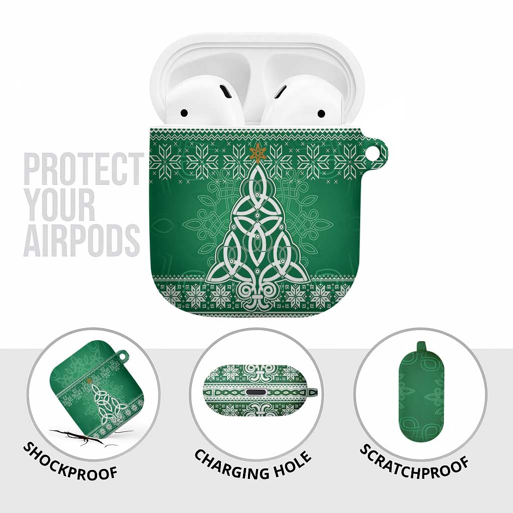 Christmas Ireland Celtic AirPods Case Special Xmas Tree - Wonder Print Shop