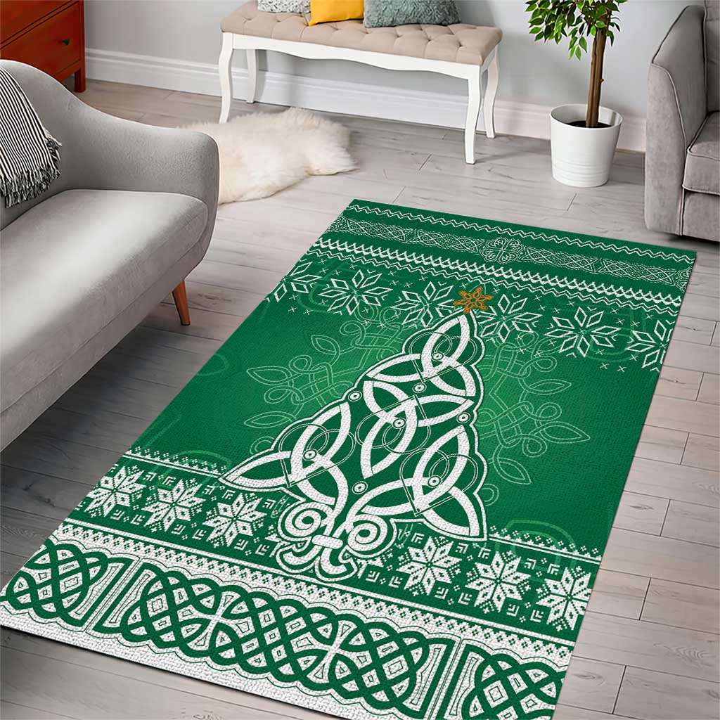 Christmas Ireland Celtic Area Rug Special Xmas Tree - Wonder Print Shop