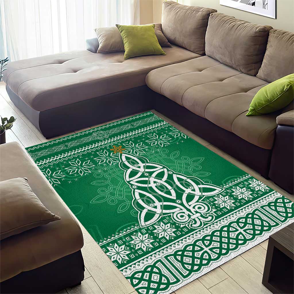 Christmas Ireland Celtic Area Rug Special Xmas Tree - Wonder Print Shop