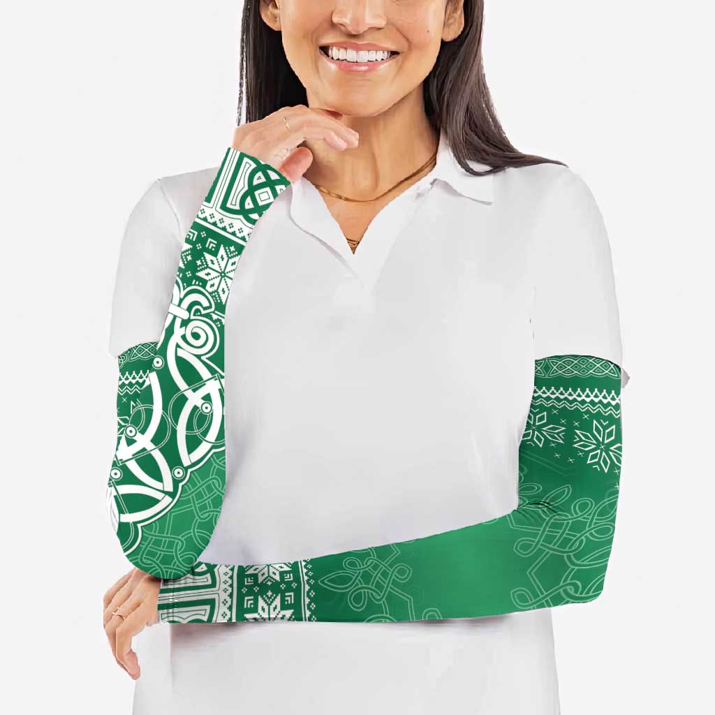 Christmas Ireland Celtic Arm Sleeves Special Xmas Tree - Wonder Print Shop