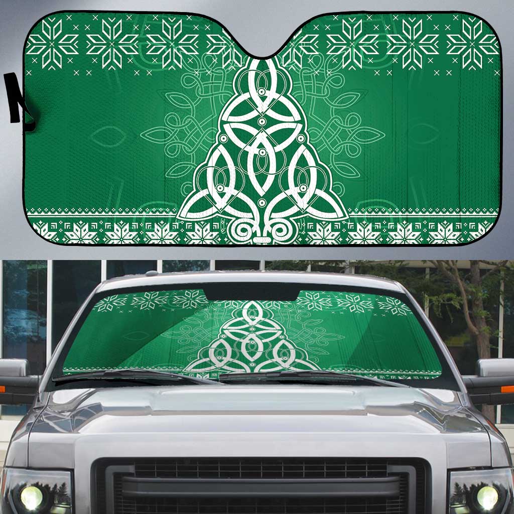 Christmas Ireland Celtic Auto Sun Shade Special Xmas Tree - Wonder Print Shop