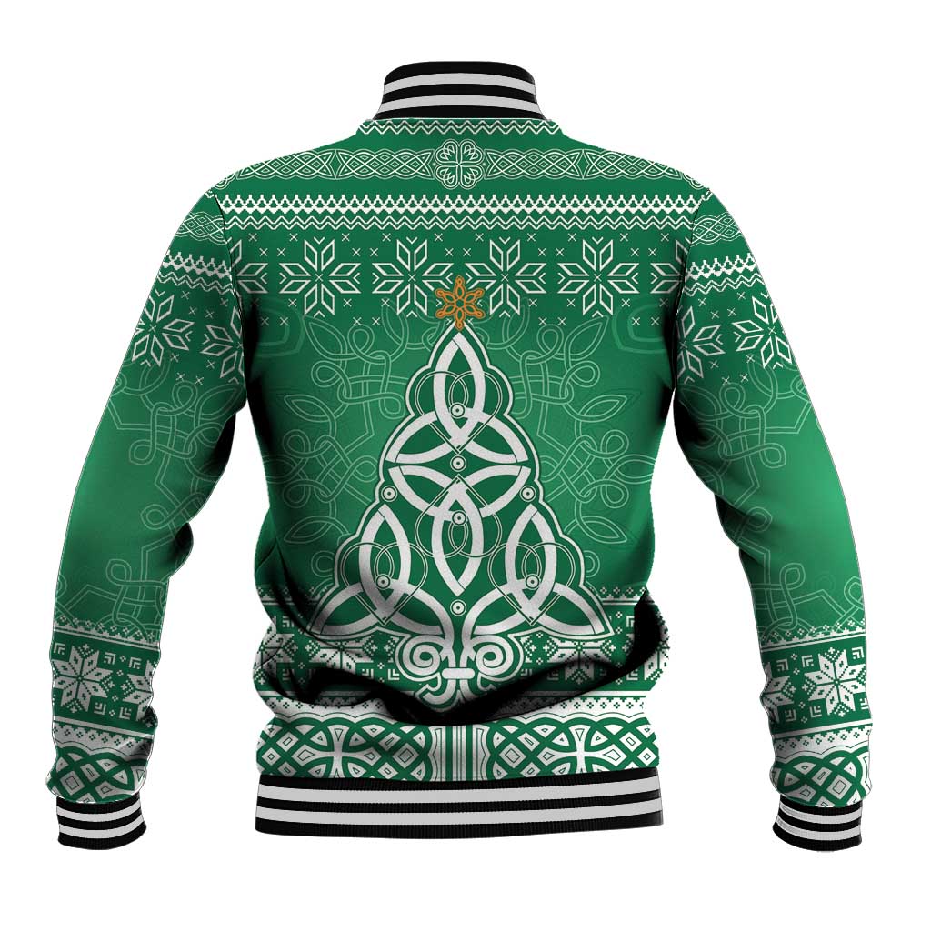 Christmas Ireland Celtic Baseball Jacket Special Xmas Tree - Wonder Print Shop