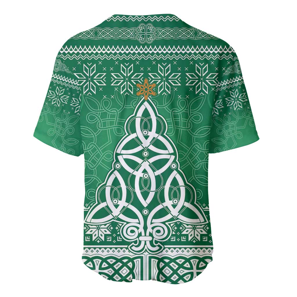 Christmas Ireland Celtic Baseball Jersey Special Xmas Tree - Wonder Print Shop