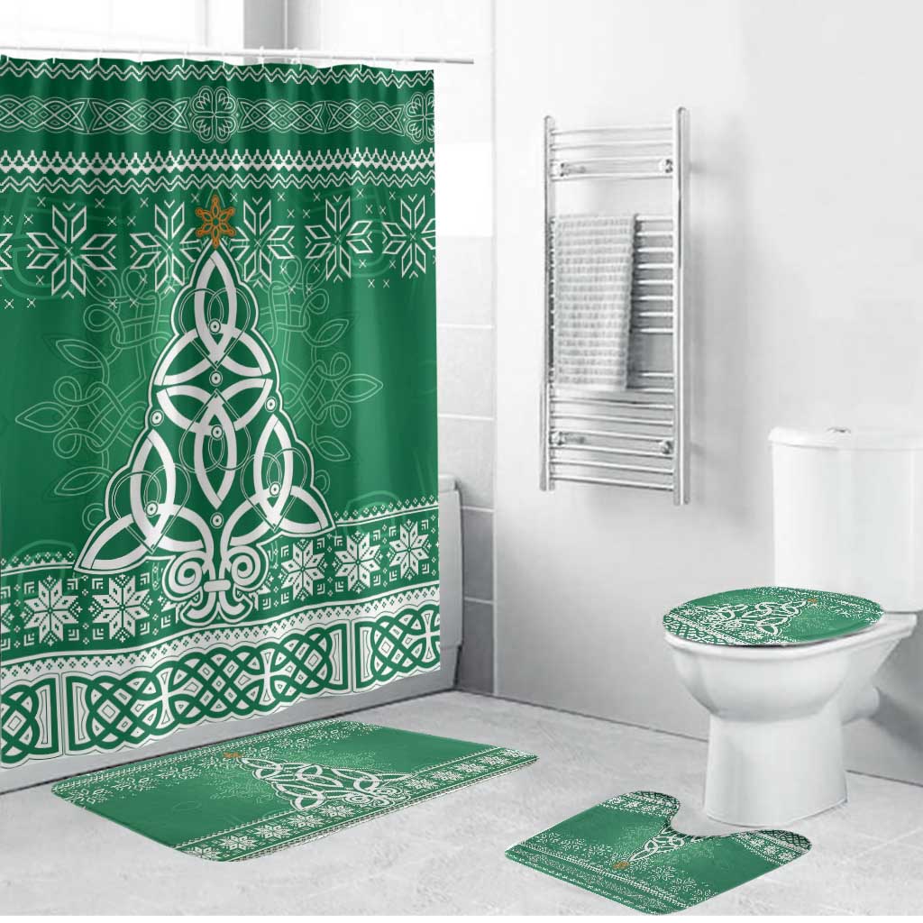 Christmas Ireland Celtic Bathroom Set Special Xmas Tree - Wonder Print Shop