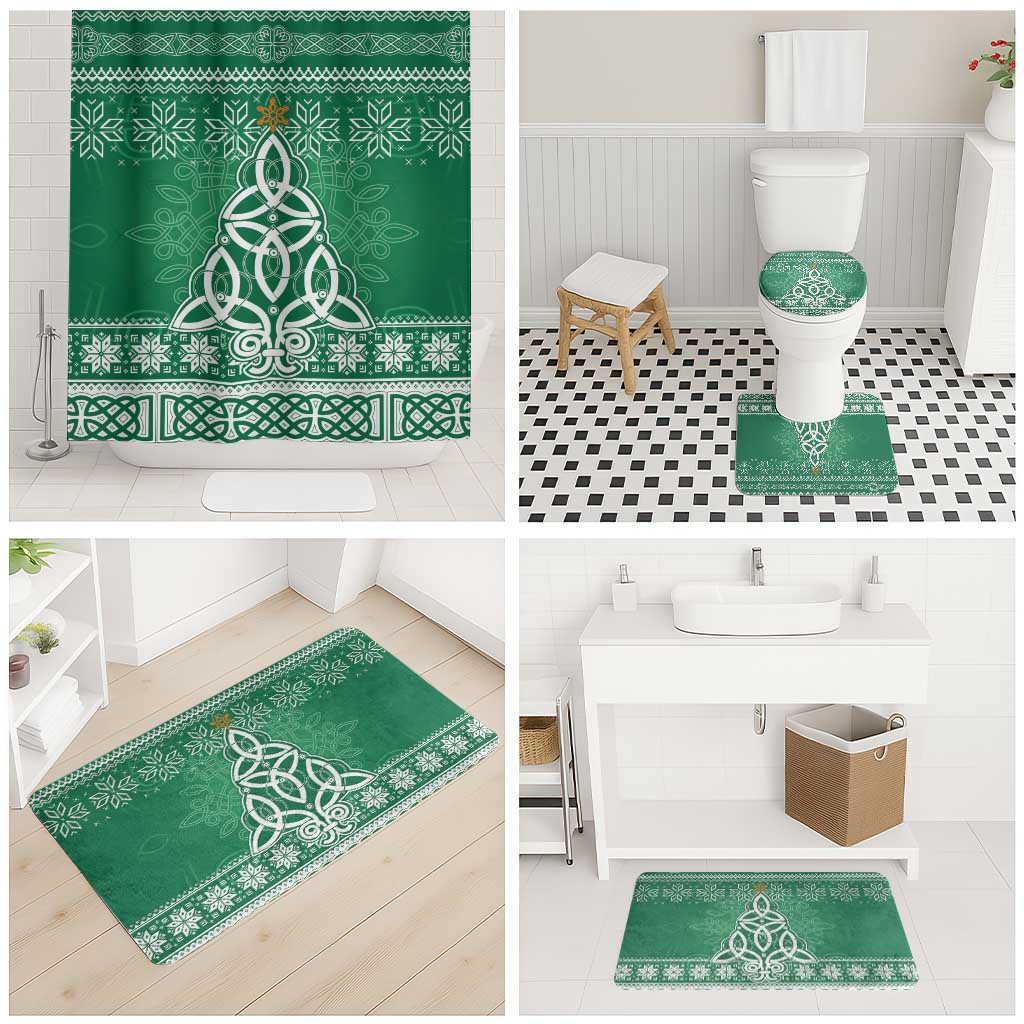 Christmas Ireland Celtic Bathroom Set Special Xmas Tree - Wonder Print Shop