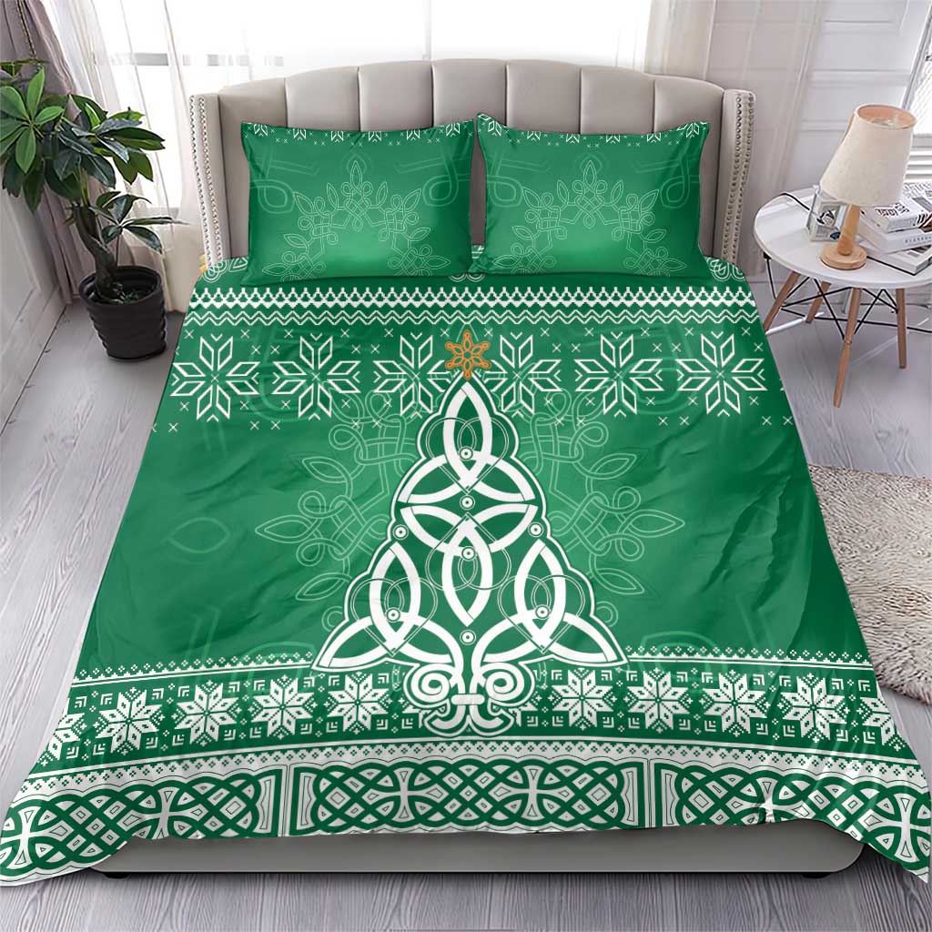 Christmas Ireland Celtic Bedding Set Special Xmas Tree - Wonder Print Shop
