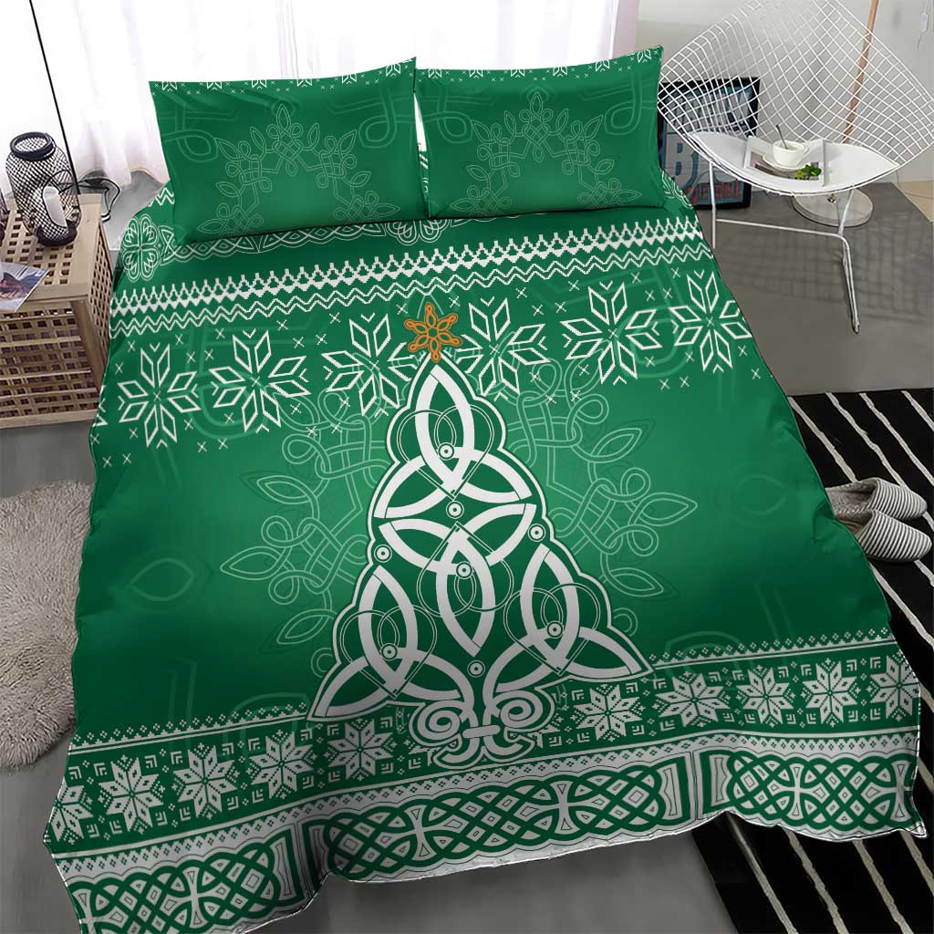 Christmas Ireland Celtic Bedding Set Special Xmas Tree - Wonder Print Shop