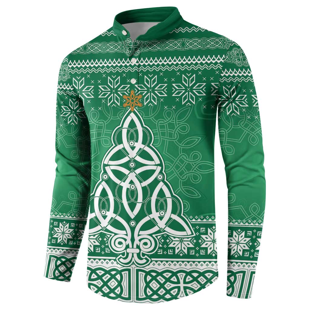 Christmas Ireland Celtic Button Sweatshirt Special Xmas Tree - Wonder Print Shop