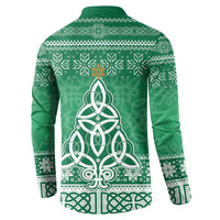 Christmas Ireland Celtic Button Sweatshirt Special Xmas Tree - Wonder Print Shop