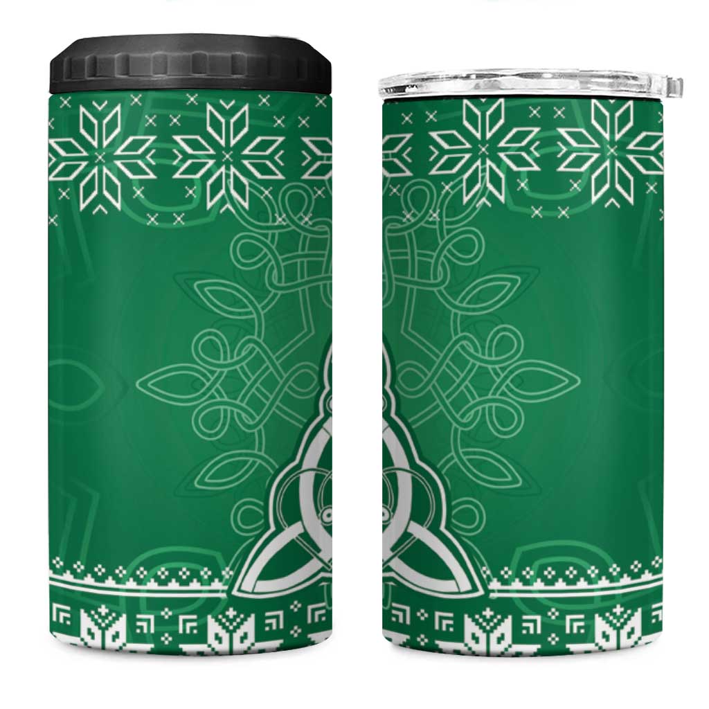 Christmas Ireland Celtic 4 in 1 Can Cooler Tumbler Special Xmas Tree - Wonder Print Shop