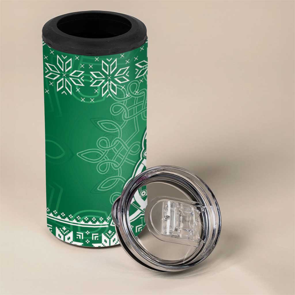 Christmas Ireland Celtic 4 in 1 Can Cooler Tumbler Special Xmas Tree - Wonder Print Shop